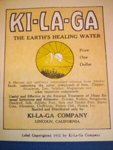 Ki-La-Ga Bottle Label